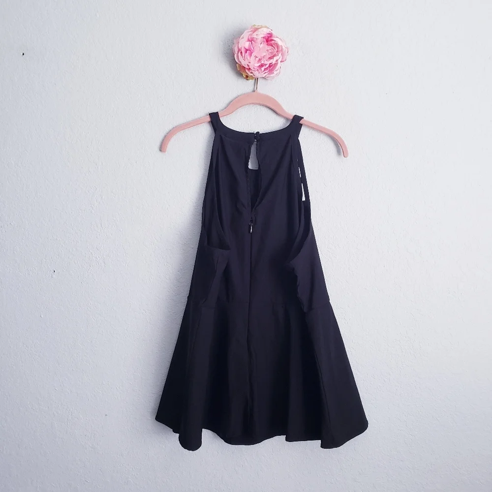 Torrid Black Bengaline High Neck Strappy Cage Front Top - Picture 8 of 8